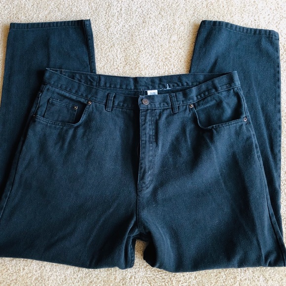 Men's Straight leg Black Jeans - Picture 2 of 3